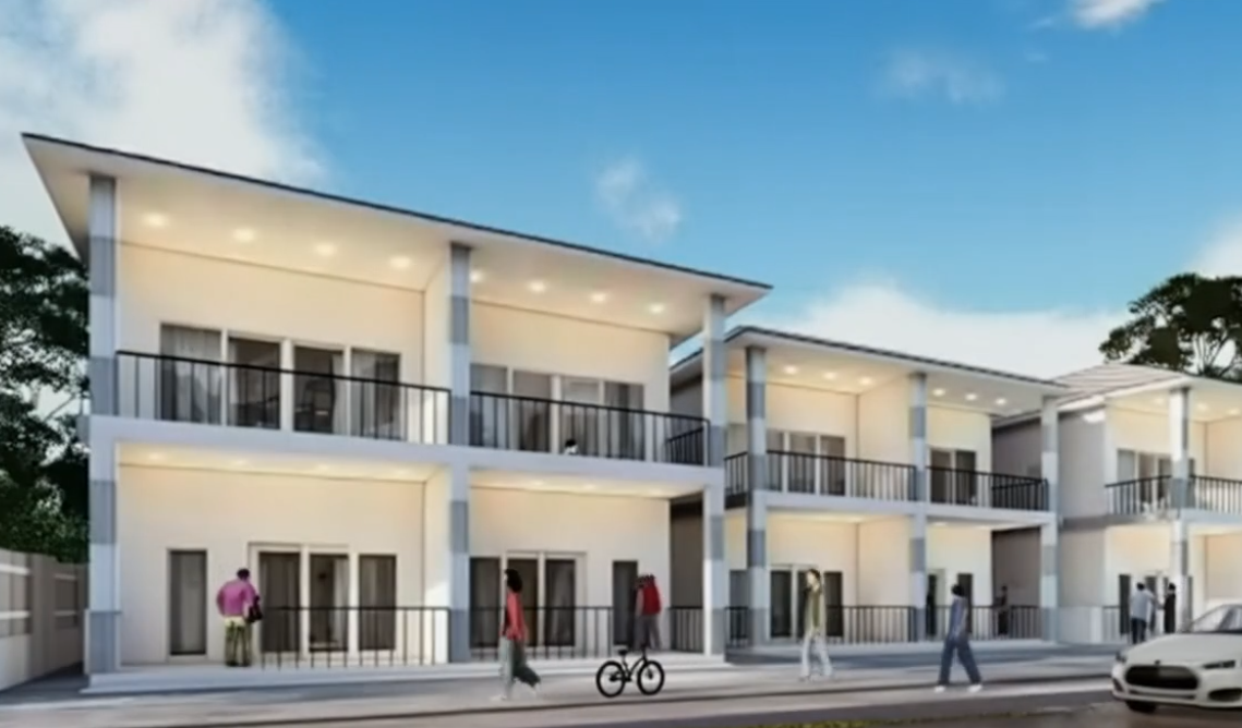 Duo block houses