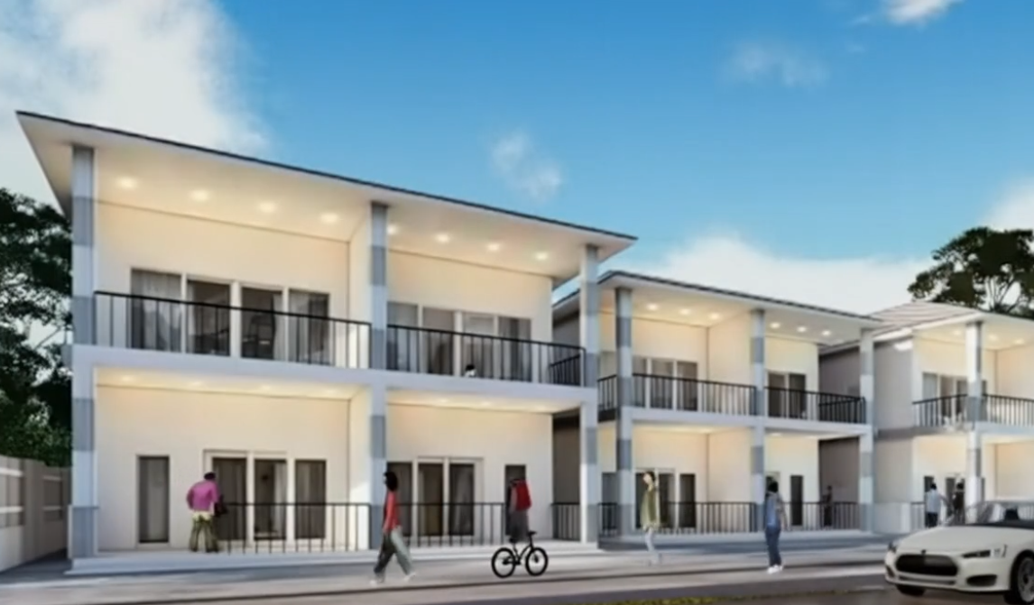 Duo block houses