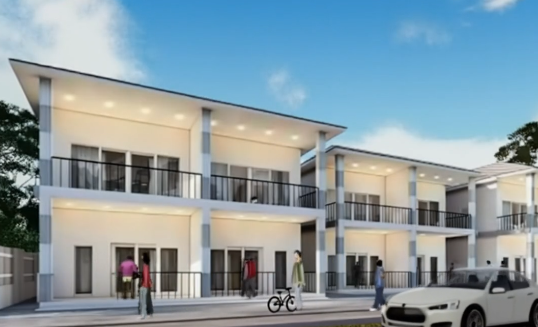 Duo block houses